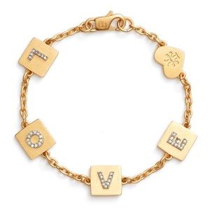 Tory Burch Gold LOVE Bracelet